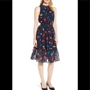 1901 🌺 fit and flare high neck dress 🌺💐🌸